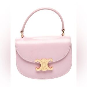C Pink Triomphe Besace Clea Mini Handbag